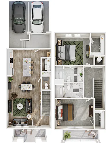 Floor plan Townhome - B4