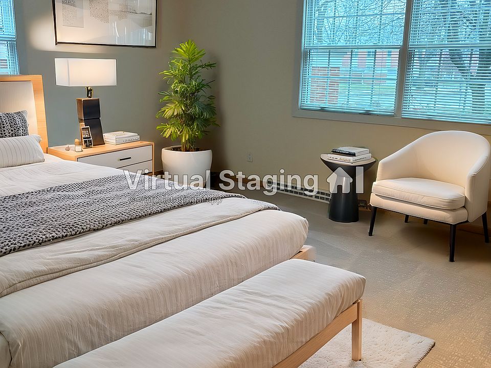 Main bedroom is on a corner, windows two directions.