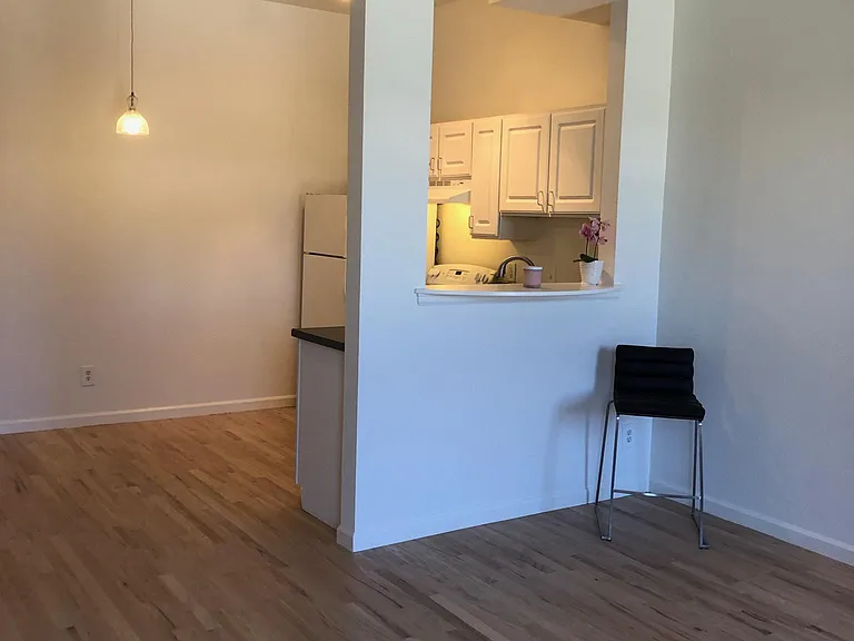 HIgh ceilings with new hardwood floors