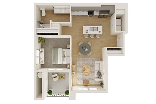 Floor plan A1 -1X1