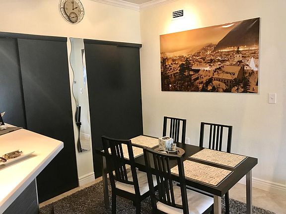 Dining room with storage/shoe closet