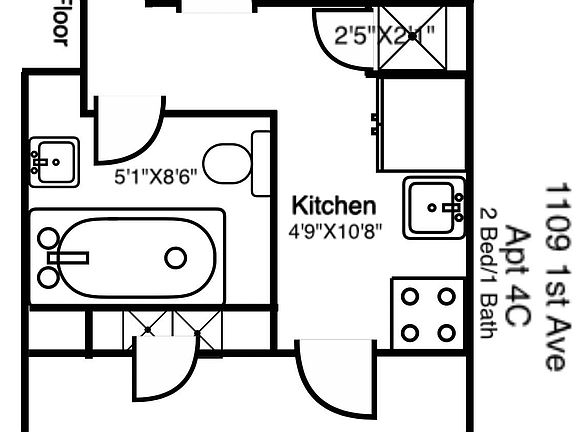 2nd image of 1109 1st Ave #4C