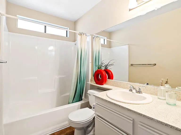Secondary bathroom at River Oaks in Oceanside, CA