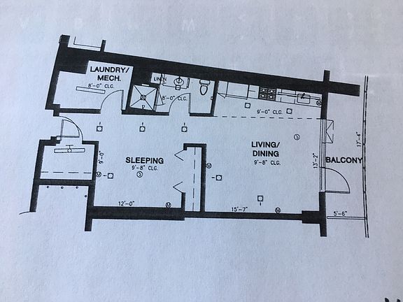 725 sq ft 1bedroom