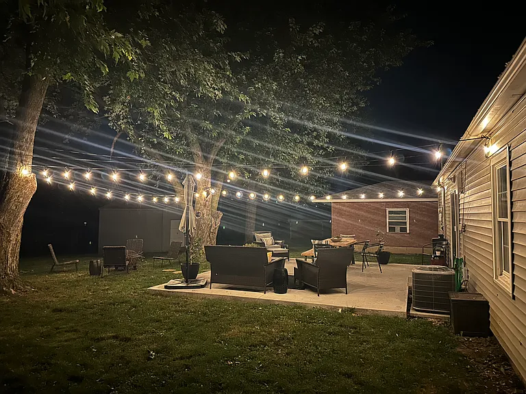 Patio staged
