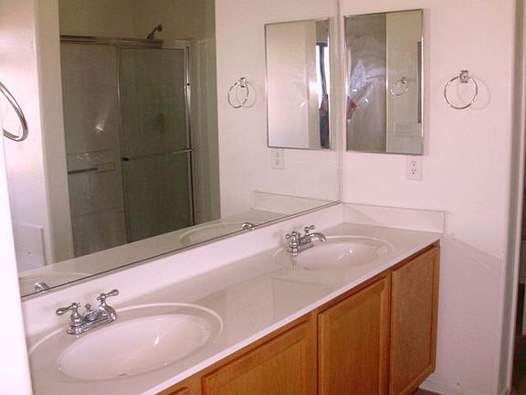 Master bath with double sinks