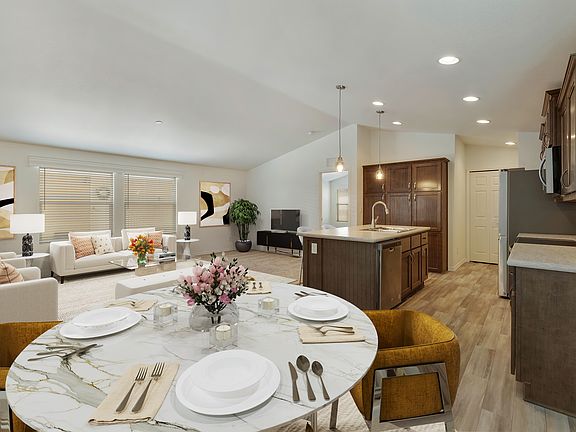 Modern, open floorplan