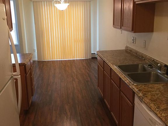 Kitchen view toward dining area
