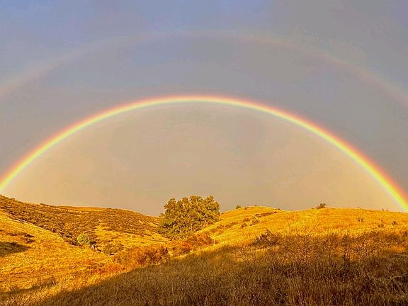 Double Rainbow at top of Property