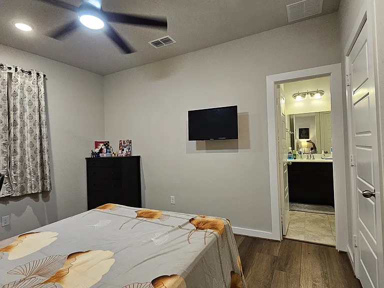 3rd Bedroom with attached private bathroom