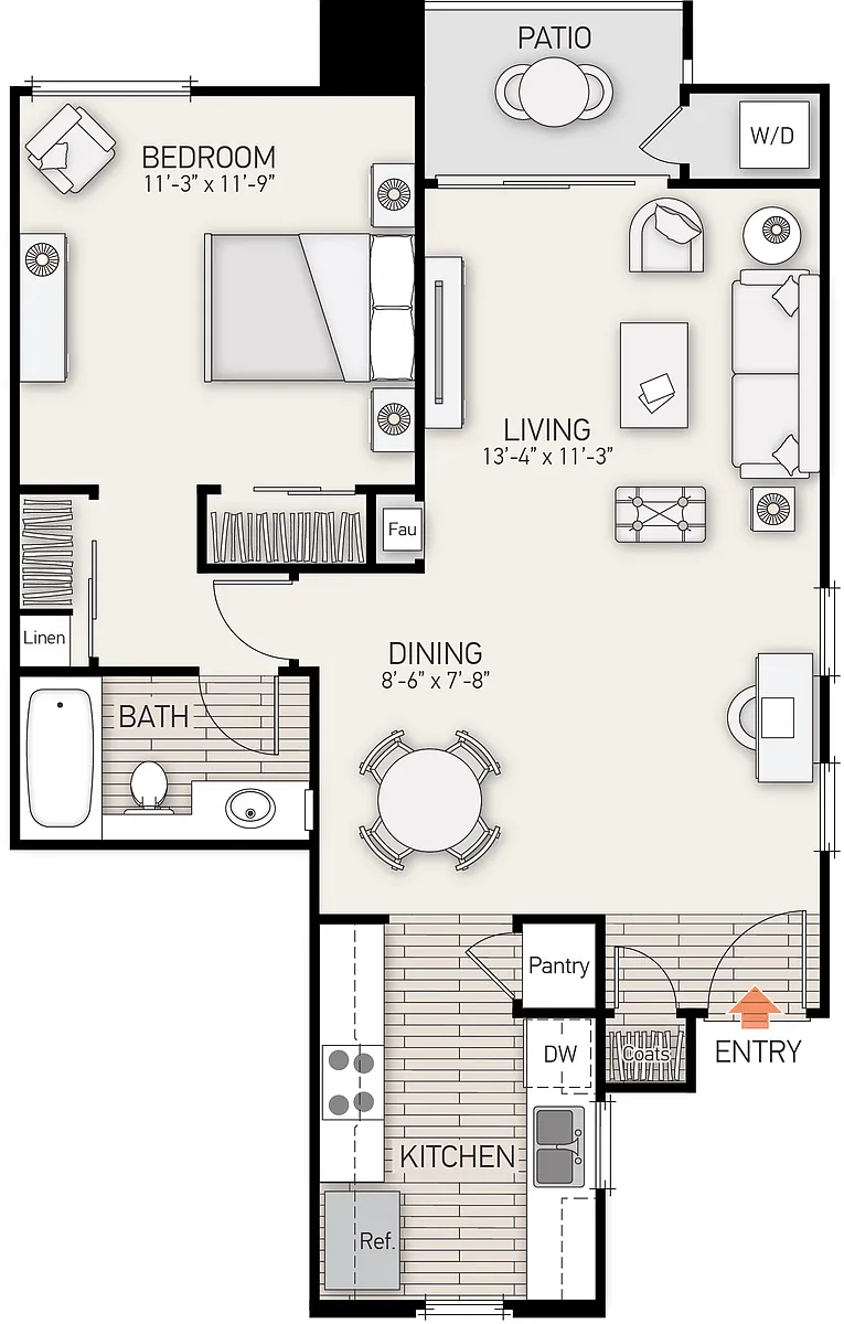 Floor plan Plan E