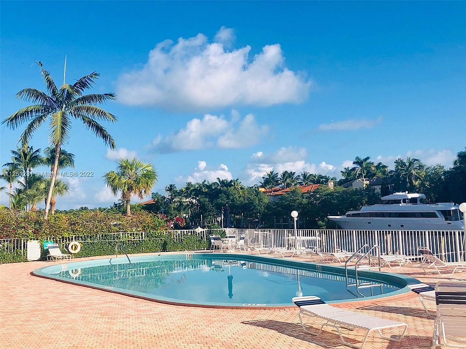 Community pool overlooking Gables Waterway
