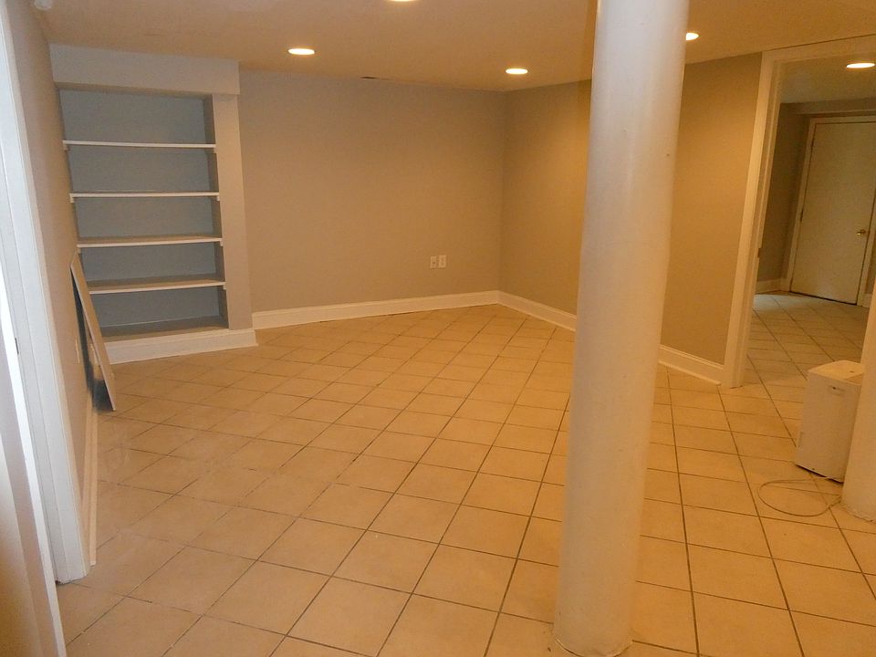 Large Living Area with Built-In Shelves