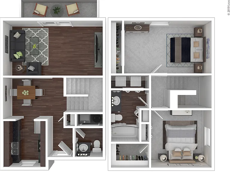 The Locomotive: Beds - 2: Baths - 1.5: SqFt Range - 1200 to 1200