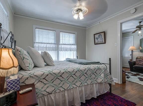 Bedroom is off living room