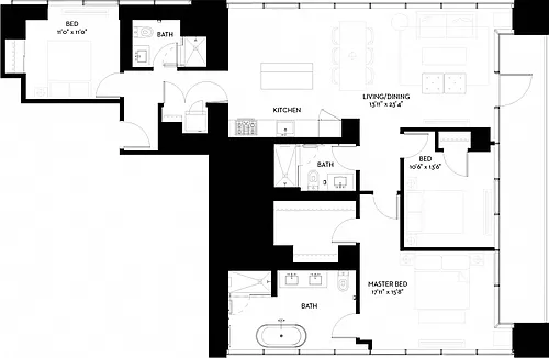 Floor plan 3S-A