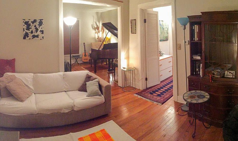 living&music rms;door to study