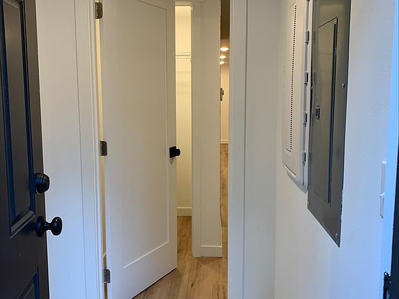Double door leading to studio apartment