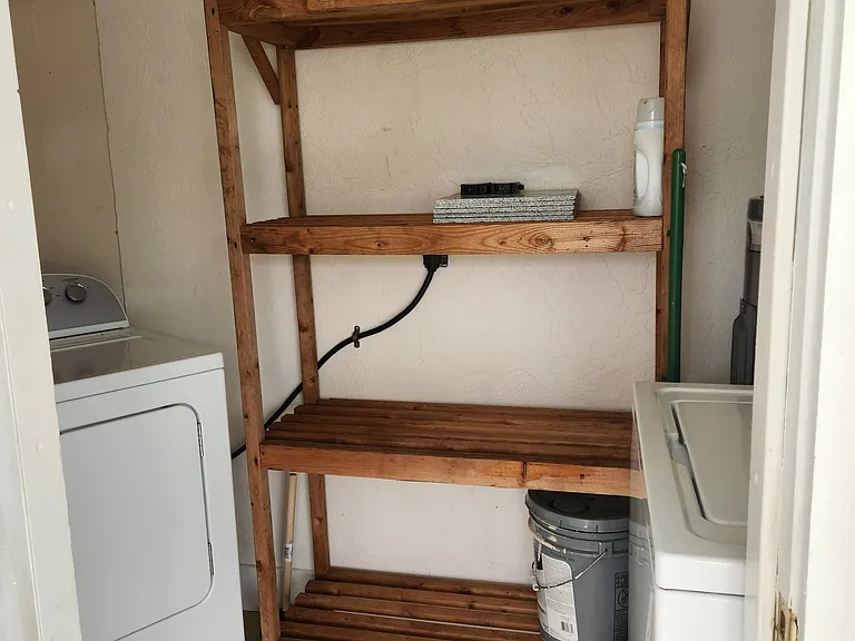 Laundry Room Washer+Dryer and Storage