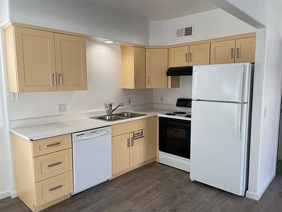 New cabinets and appliances