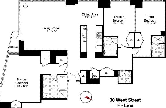 2nd image of 30 Little West St Unit 17F