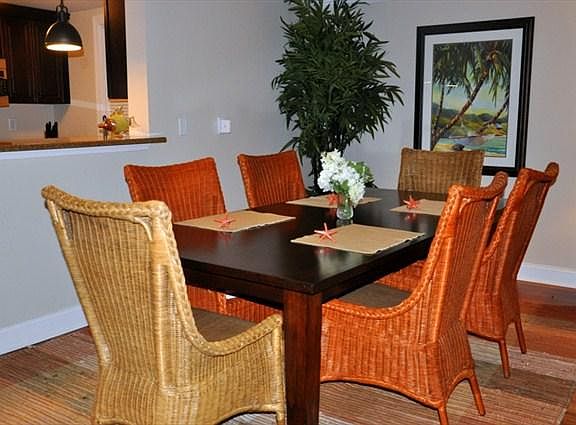 Spacious dining area