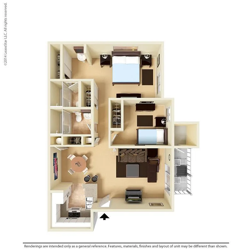 Floor plan 2x2A