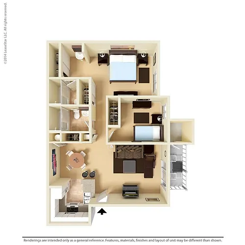 Floor plan 2x2A