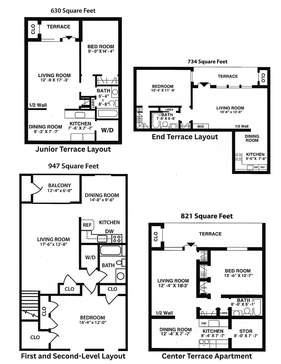 Floor plan One-Bedroom Apartment