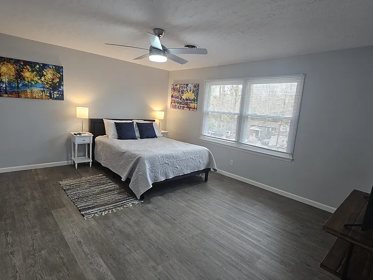 Primary Bedroom is large