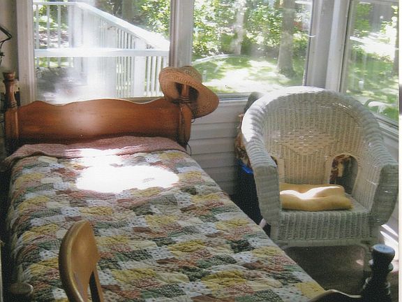 Porch off main floor bedroom