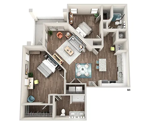 Floor plan B3