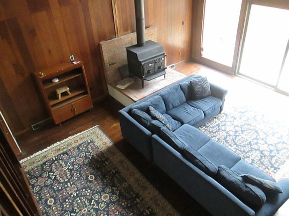 View of family room from loft