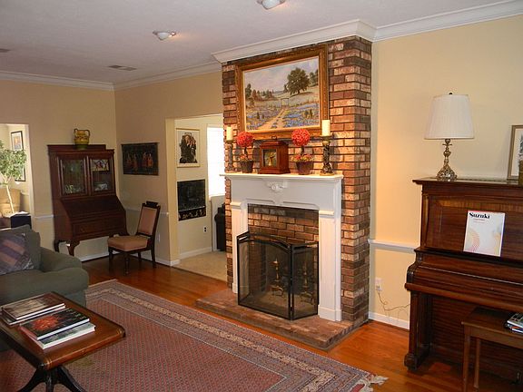 Formal living room & fireplace