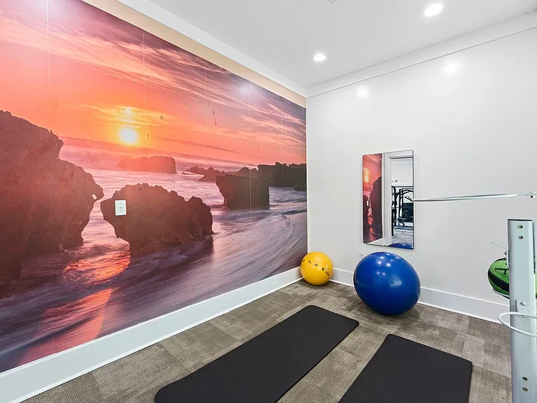 Private yoga studio.