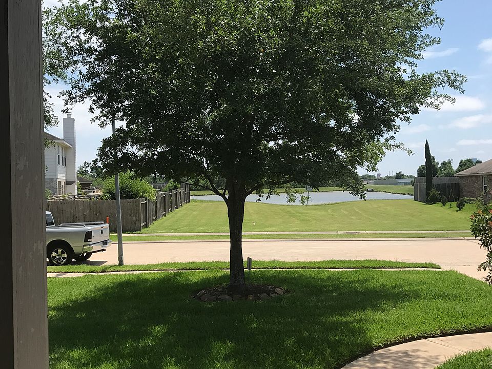 View of pond from front door