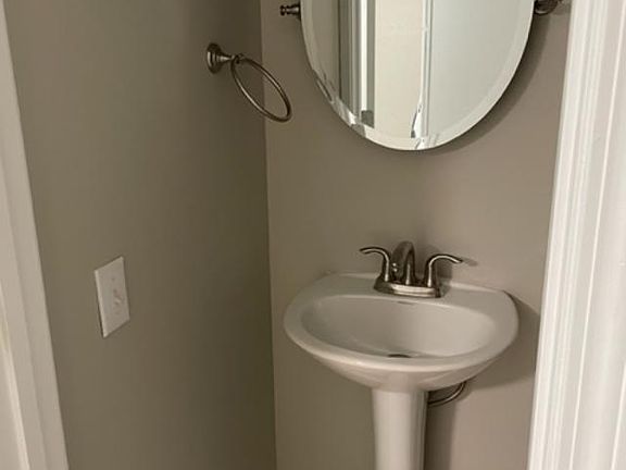 Downstairs half bath vanity