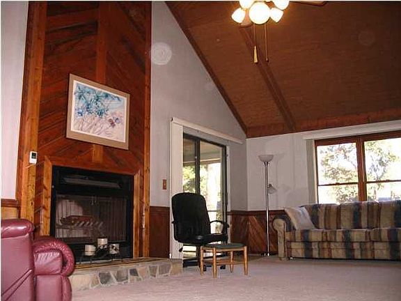 Great room with soaring vaulted ceilings