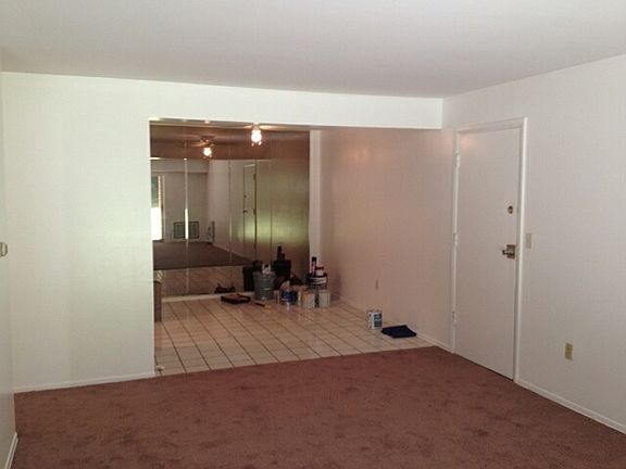 view from hall to dining area