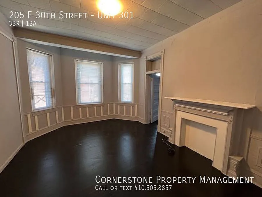 3 beds, 1 bath | $1500 | 205 E 30th St Baltimore, MD 21218 Apt. #301 | Walk to Johns Hopkins Univ... — Photo 1