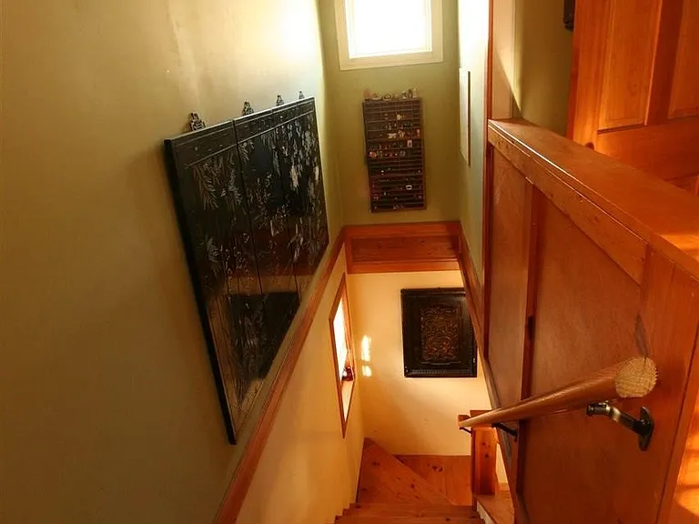 Stairs to bedroom and bath (old photo; undergoing renovation)