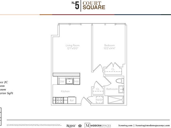 2nd image of 5 Court Sq APT 2C