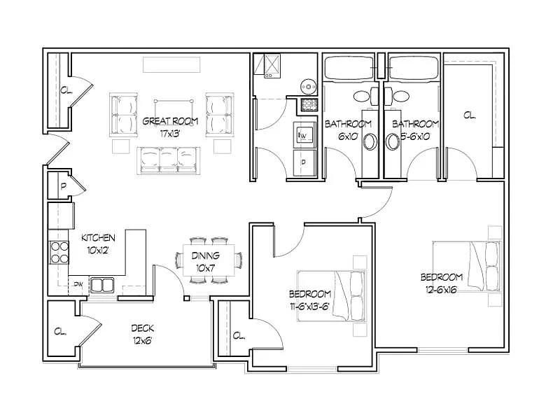 Floor plan Millcreek