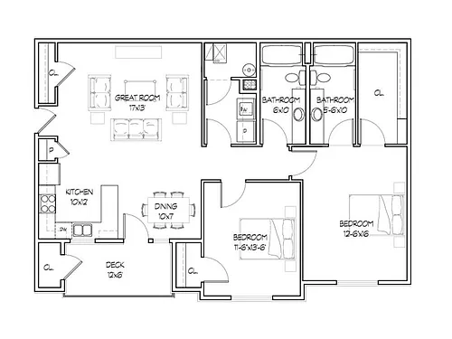 Floor plan Millcreek