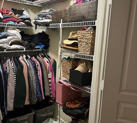 Master walk-in closet