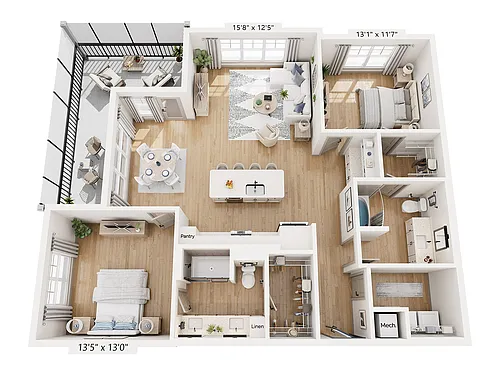 Floor plan B3