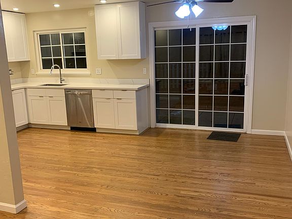 Kitchen and dining room view.