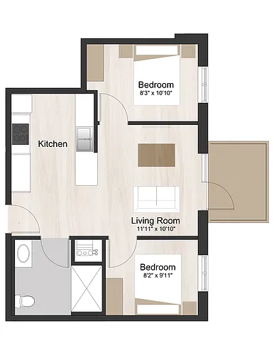 Floor plan 206