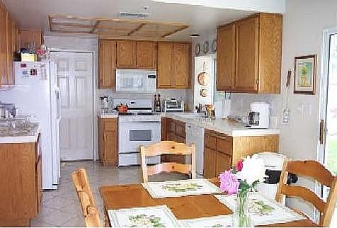 Family room adjacent to kitchen