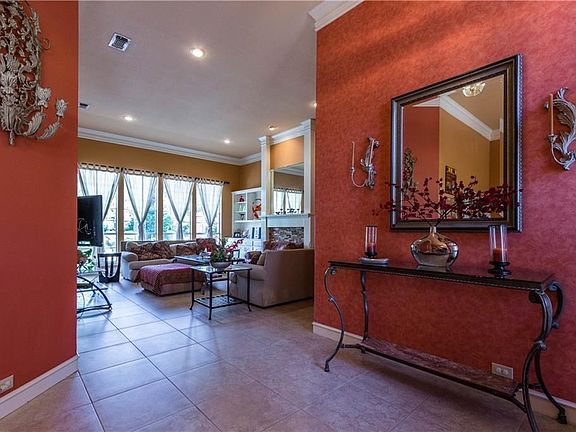 Looking into the family room from the spacious entry.